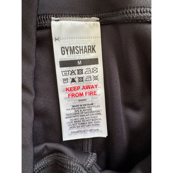 Gymshark Black Active‎ Training Athletic Leggings Stretchy Womans Size Medium - Picture 5 of 5